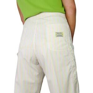 80s Vintage Wrangler Pastel Rainbow Striped Pants High Rise 34"
